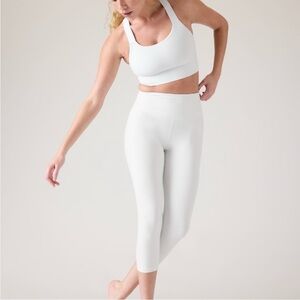 Athleta Warrior Longline Bra - White - Brand New With Tags